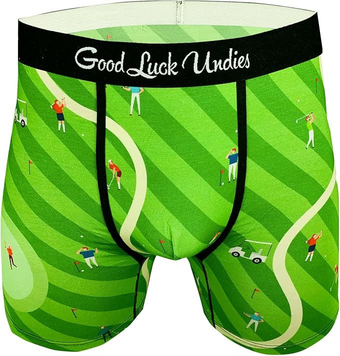 Good Luck Undies Men's Golf Boxer Brief Underwear | Amazon (US)