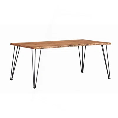 Shanahan Natural Acacia Dining Table With Live Edge | Wayfair North America