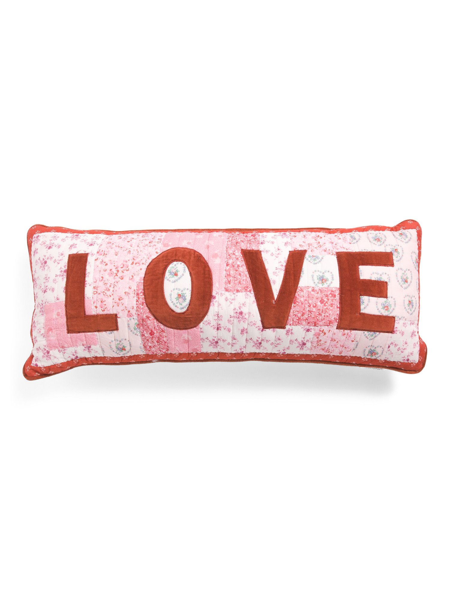 Love Patchwork Velvet Applique Pillow | Throw Pillows | Marshalls | Marshalls