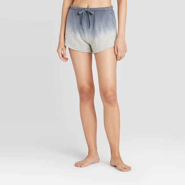 Women's Dip Dye Fleece Lounge Shorts - Colsie™ Blue | Target