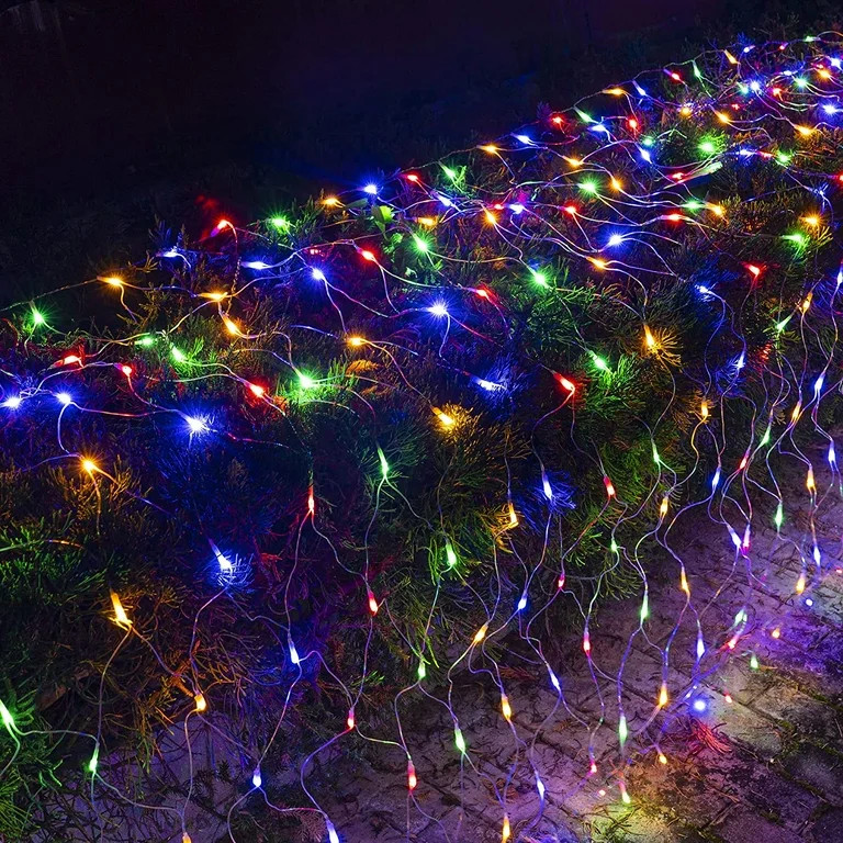 9.84ft x 6.5ft Christmas Net Lights,204 LED 8 Modes Connectable Christmas Lights Decoration, Wate... | Walmart (US)