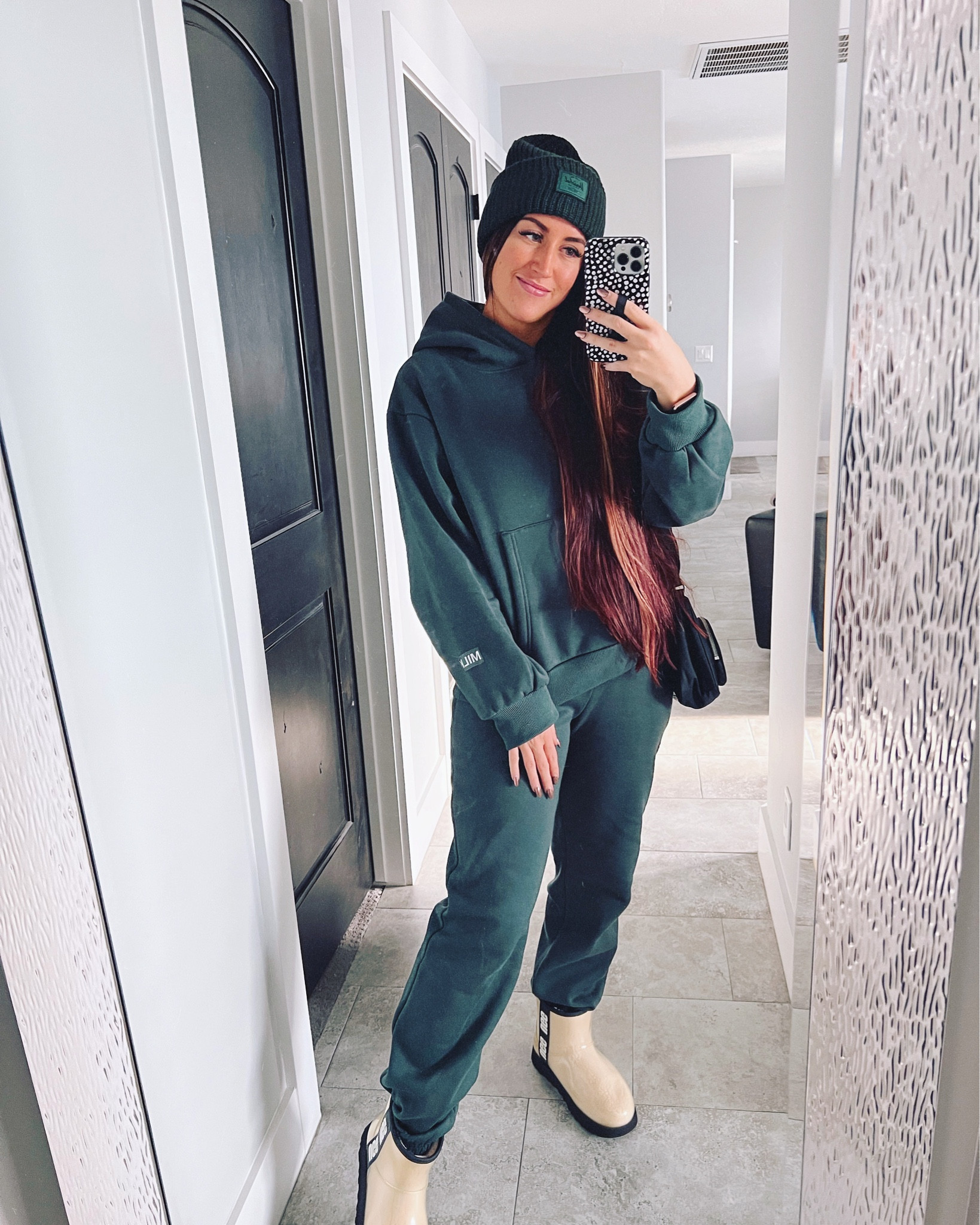 Thankful for sweats the day after Thanksgiving 🫶

Green loungewear
Green loungewear set
Milkstain apparel
Milkstain hoodie
Clear Ugg boots
White Ugg boots
Hershel beanie
Lululemon crossbody bag

#LTKCyberweek #LTKSeasonal #LTKfit