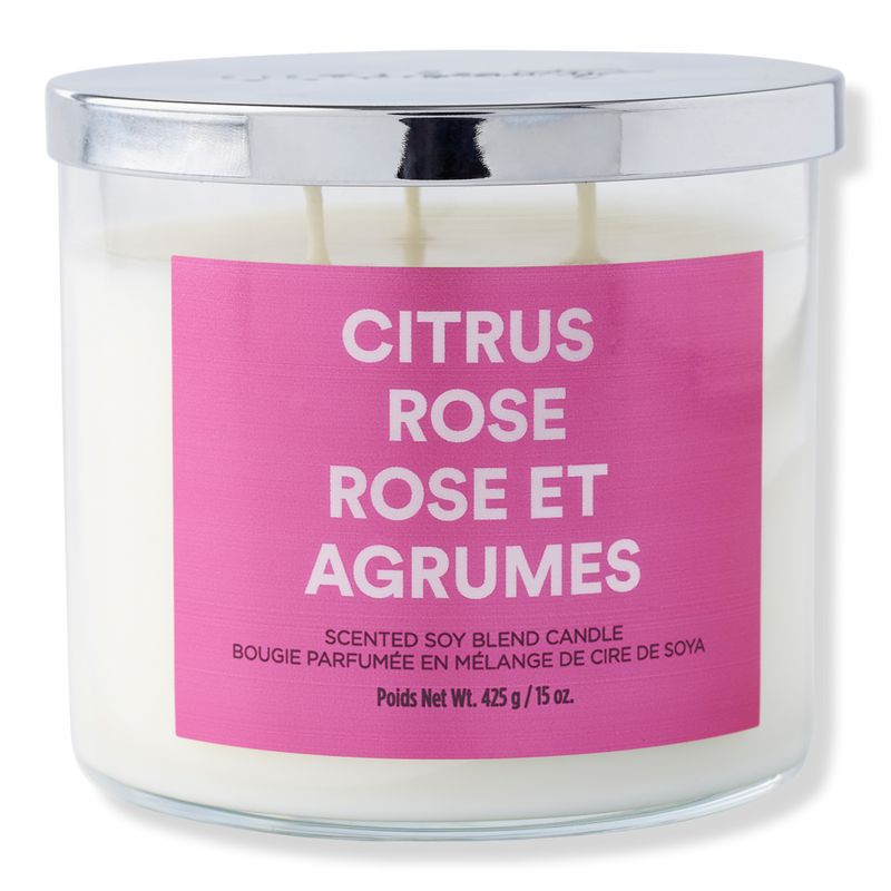 Citrus Rose Scented Soy Blend Candle | Ulta
