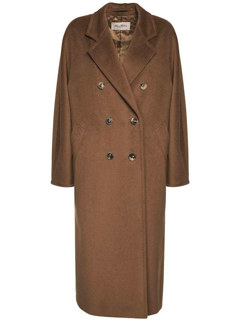 Madame double breasted wool long coat | Luisaviaroma