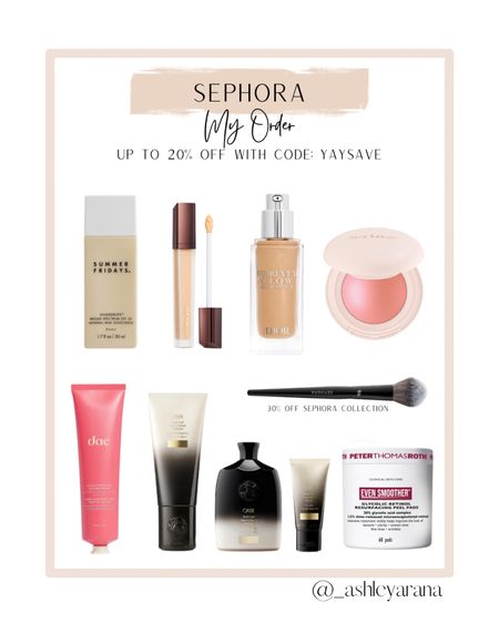 My Sephora sale order!  Up to 20% off & 30% off Sephora Collection with code: YAYSAVE

Stocked up on my favorite shampoo and conditioner and SPF, and trying out some new makeup, skincare, and hair products. 

#LTKsalealert #LTKxSephora #LTKbeauty