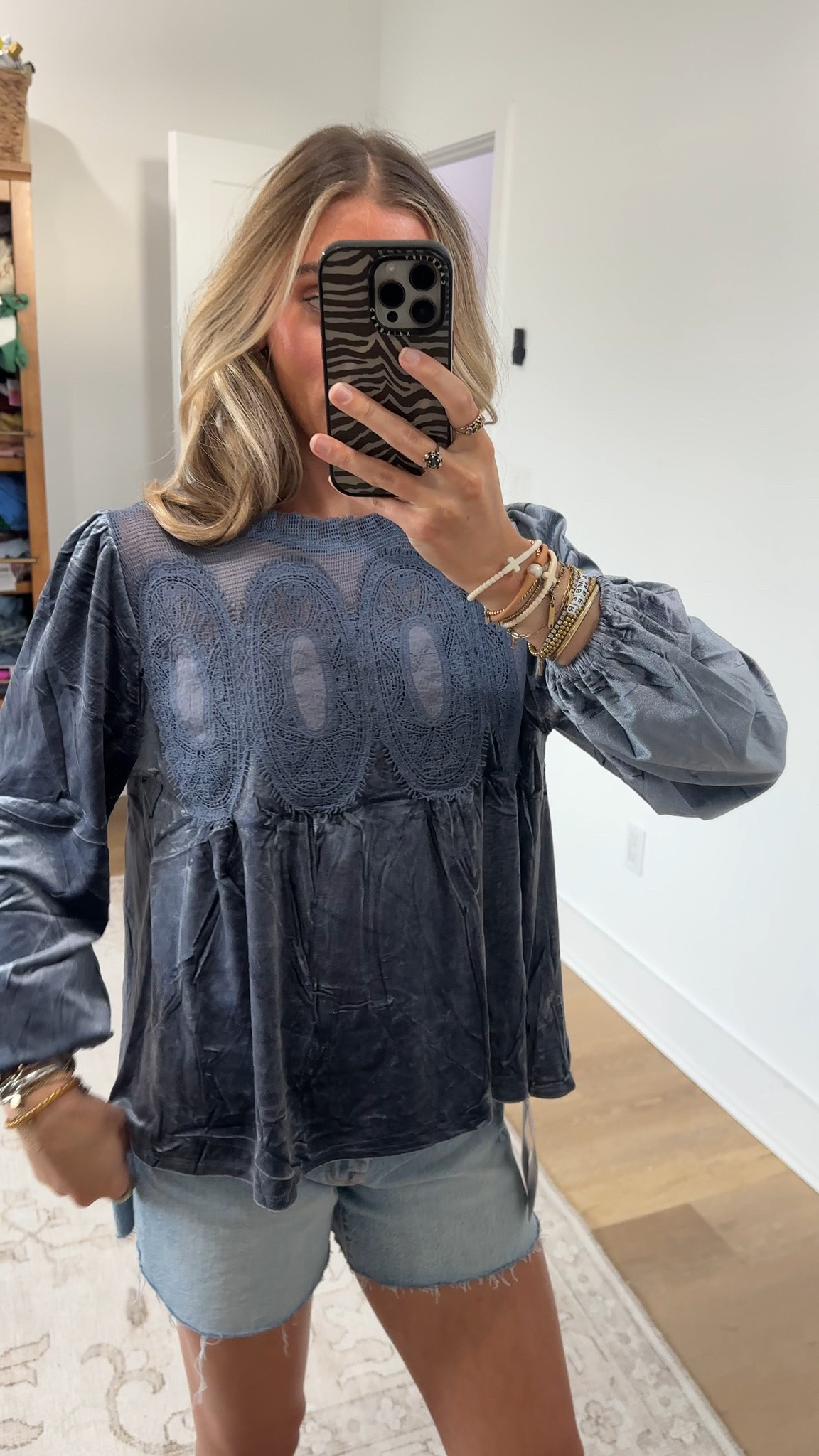 Amazon size small Gozoloma Women's Long Sleeve Velvet Trim Lace Blouse Elegant Flared Swing Top Round Neck Blouse Casual Wear

#LTKSaleAlert #LTKWorkwear #LTKootd