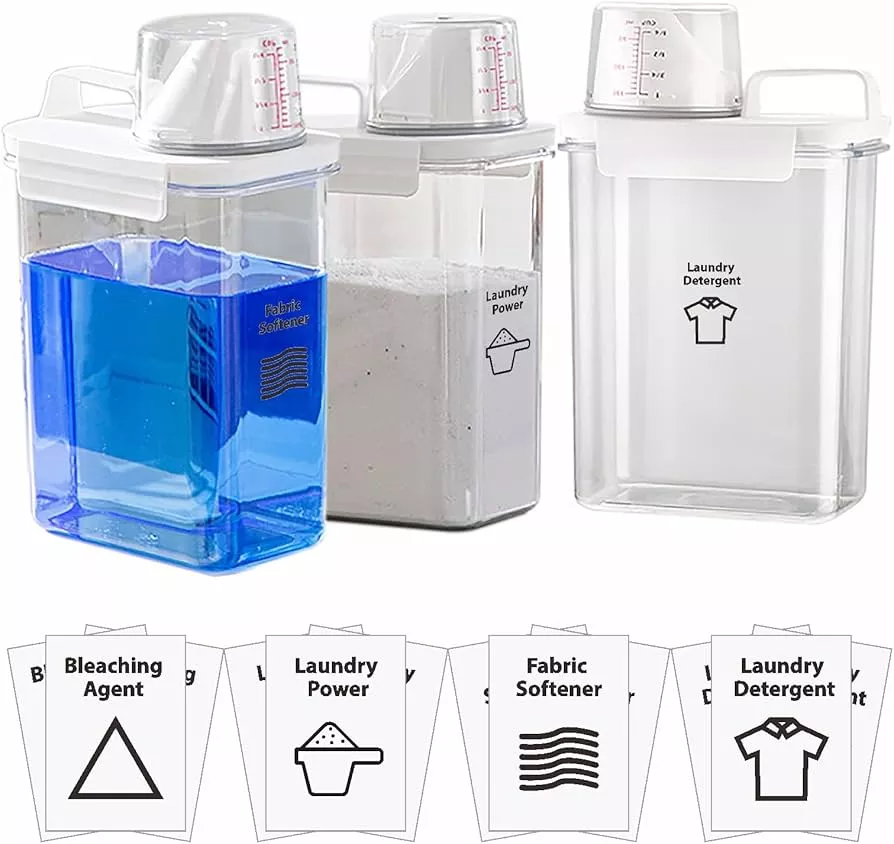 Softener Bottle, Detergent Bottle, Glass Storage Bottle, Laundry Storage  Bottle, Laundry Bottle 