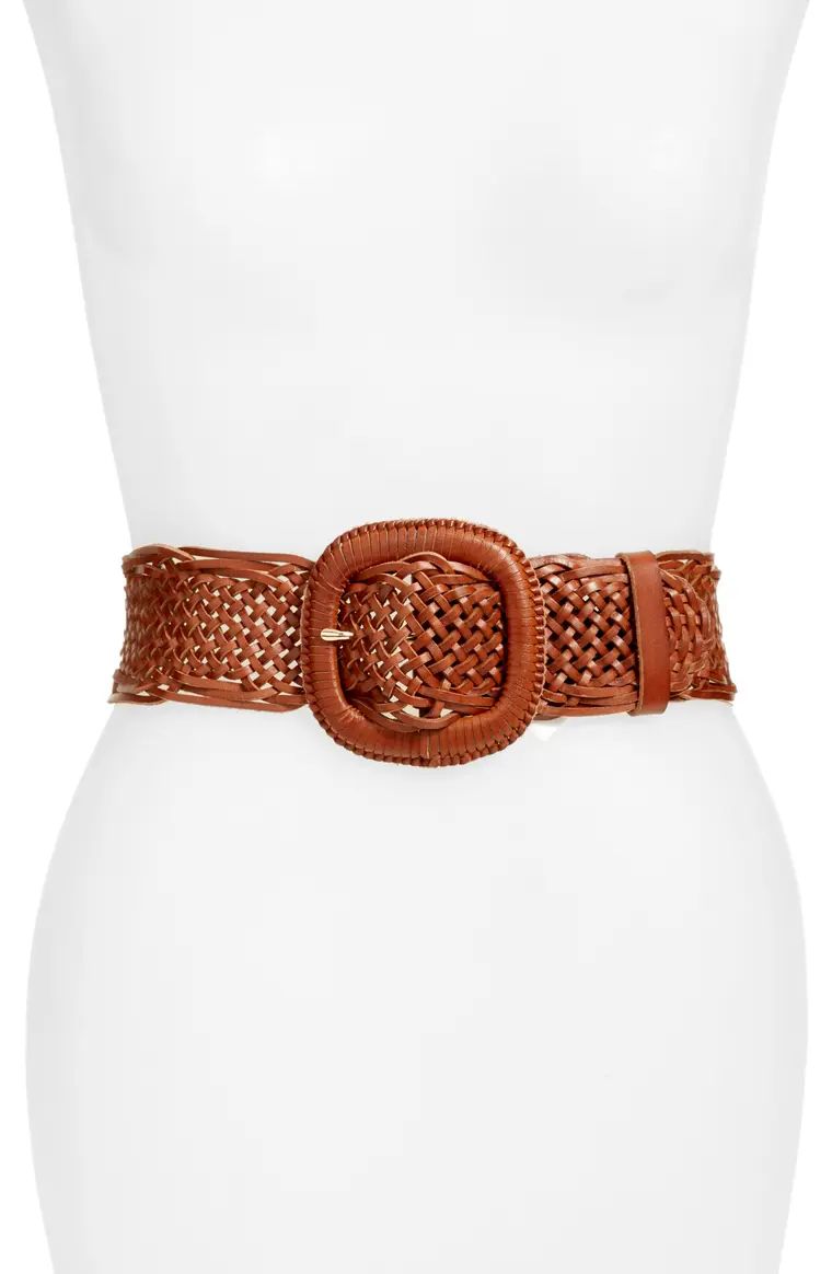 Wide Braided Leather Belt | Nordstrom