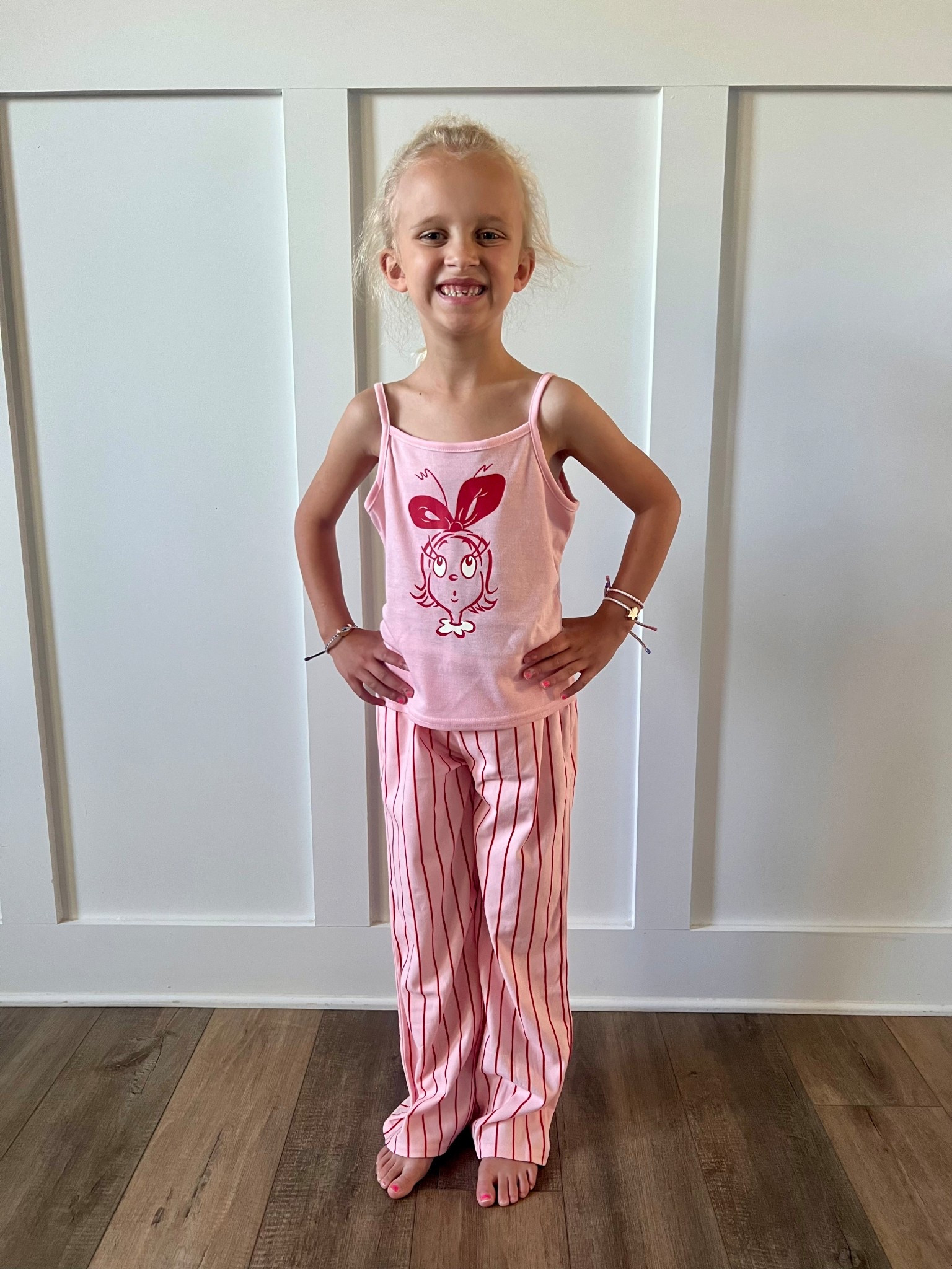 These are the cutest little girls Grinch pajamas! The bottoms feel like velvet and they’re SO soft.  

#LTKSeasonal #LTKKids