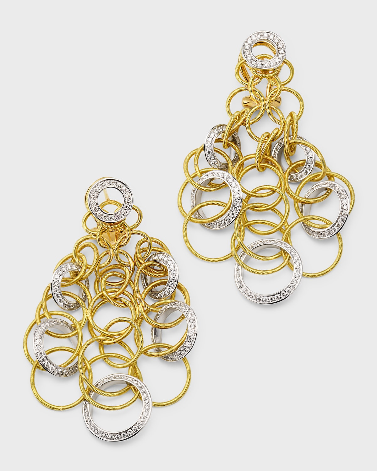 18K Two-Tone Gold Hawaii Diamond Earrings | Neiman Marcus