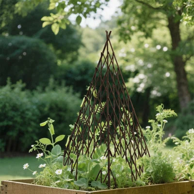 Three Sides Expandable Willow Fence For Garden Plant Supporting | Wayfair North America