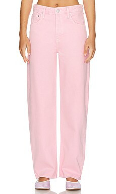 FRAME Long Barrel in Washed Dusty Pink from Revolve.com | Revolve Clothing (Global)