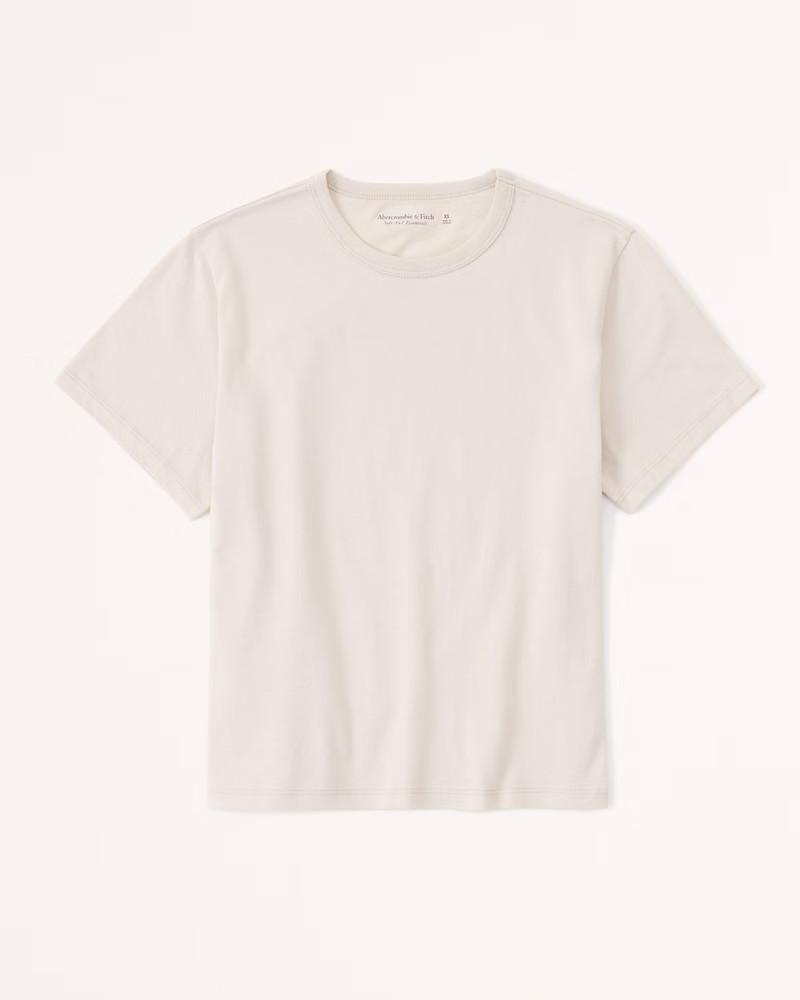 Women's Essential Body-Skimming Tee | Women's Tops | Abercrombie.com | Abercrombie & Fitch (US)