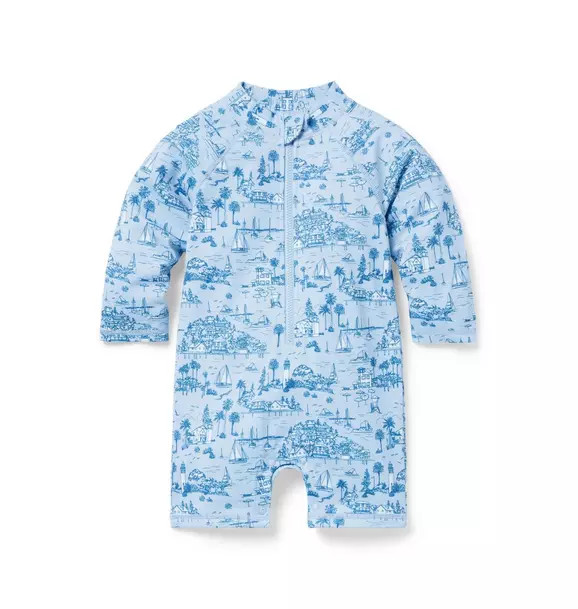 Baby Island Toile Rash Guard Swimsuit | Janie and Jack