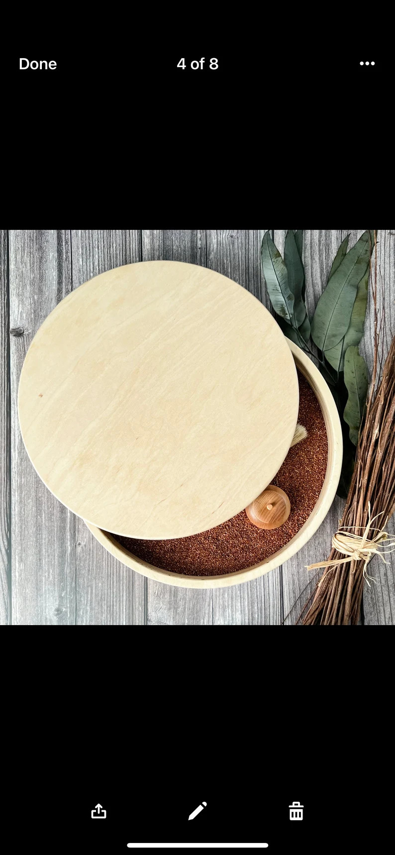 Wooden Birch Wood Trays & Lids | Etsy (US)