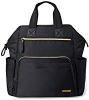 Diaper Bag Backpack, Mainframe Large Capacity Wide Open Structure, Black with Gold Trim, 14.25"x6.25 | Amazon (US)