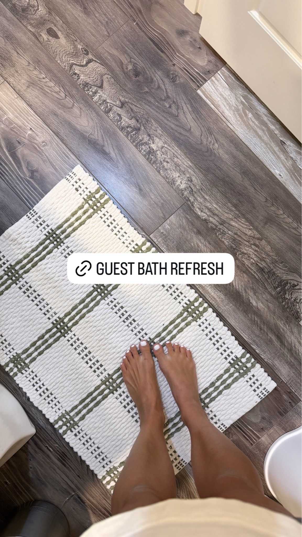 This bath mat from @Target is perfect and can be out year round! I love this color green and it looks so fresh and clean in our bathroom!

#home #bathroom #target #targethome #halfbath #homedecor

#LTKmomlife #LTKHome #LTKdayinmylife