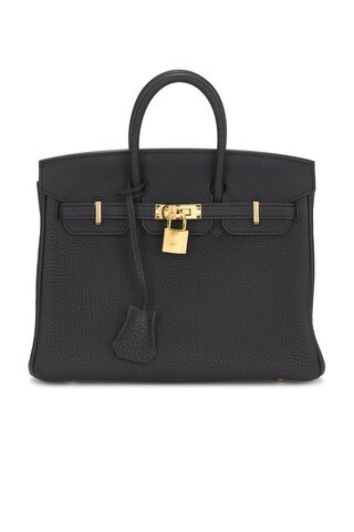 Hermes Togo Birkin 25 Handbag in Black | FWRD 