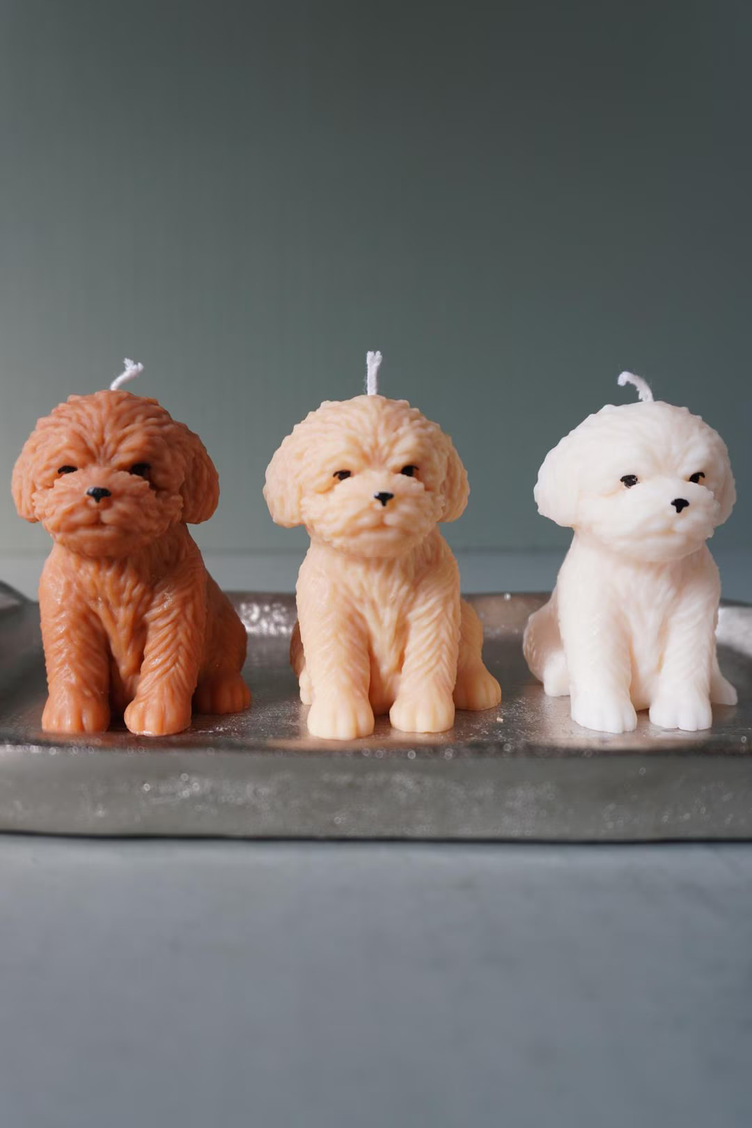 Cute Puppy Candle - Dog Shaped Candle for Dog Lovers - Golden Doodle, Maltese, Shih Tzu Gift - Ad... | Etsy (US)