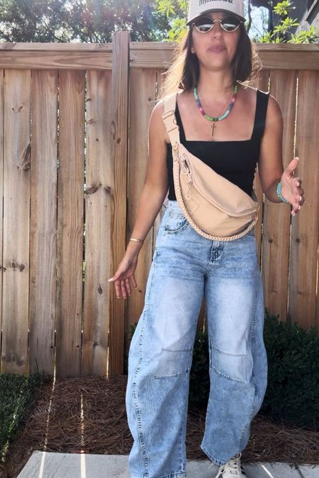 Top: small
Jeans: 6 ($50 on Amazon) 

An easy summer outfit with some fun accessories! 

Dressupbuttercup.com 

#dressupbuttercup 

#LTKFindsUnder50 #LTKStyleTip
