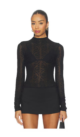 SNDYS Rhea Lace Top in Black. - size S | Revolve Clothing (Global)