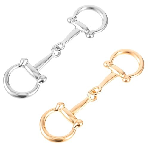 2pcs Horse Bit Buckle Double Silk Scarf Buckle Ring,D Ring Snaffle Bit Buckles for Women Diy Snaffle Horse Jewelry Loafer Shoes Decoration | Amazon (US)