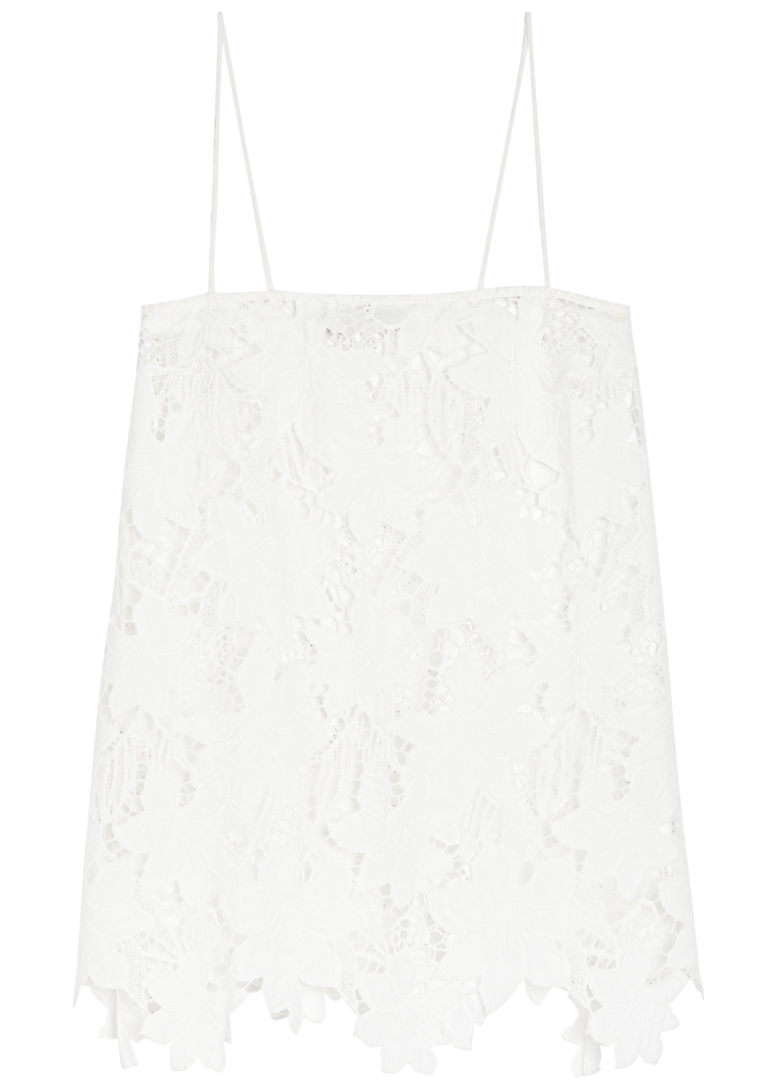 Camilla Mini embroidered guipure-lace top | Harvey Nichols