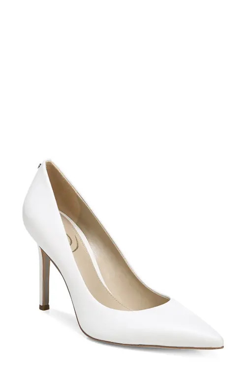 Sam Edelman Hazel Pointed Toe Pump in Bright White at Nordstrom, Size 9 | Nordstrom