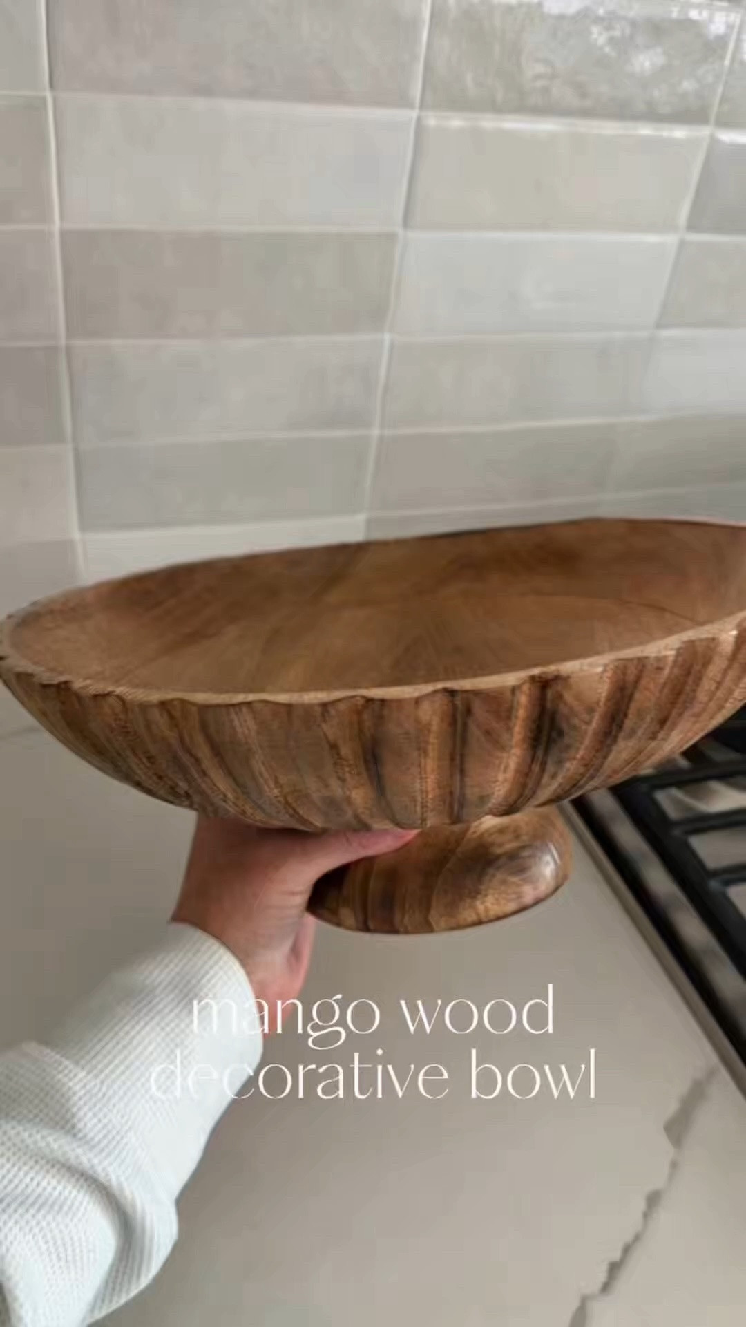 This mango wood scalloped edge bowl is one of those pieces that instantly makes a space feel more styled. 🤍

I love it on a kitchen island, coffee table, or dining table filled with seasonal stems, beads, or left empty for a simple, elevated look. It has that high-end designer feel without the designer price tag!

#LTKSeasonal #LTKHome