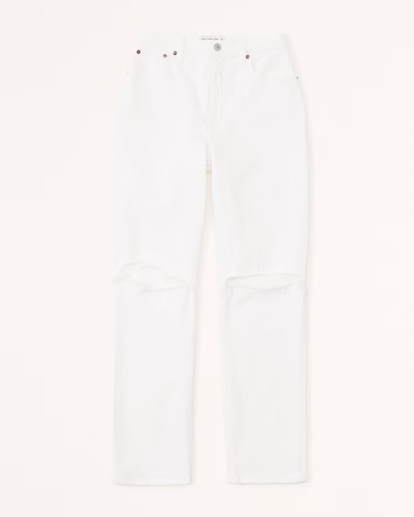 Women's Curve Love Ultra High Rise 90s Straight Jeans | Women's New Arrivals | Abercrombie.com | Abercrombie & Fitch (US)