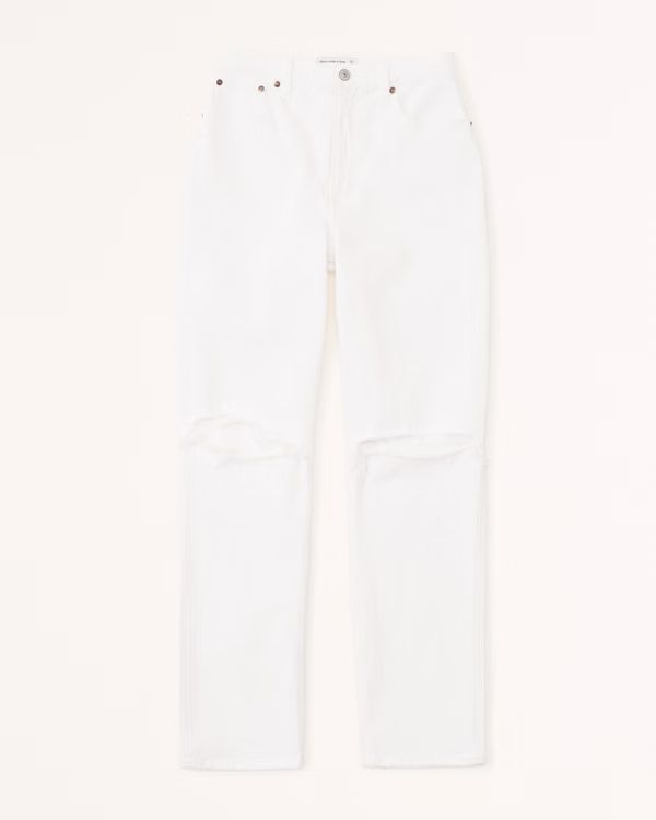 Women's Curve Love Ultra High Rise 90s Straight Jeans | Women's New Arrivals | Abercrombie.com | Abercrombie & Fitch (US)