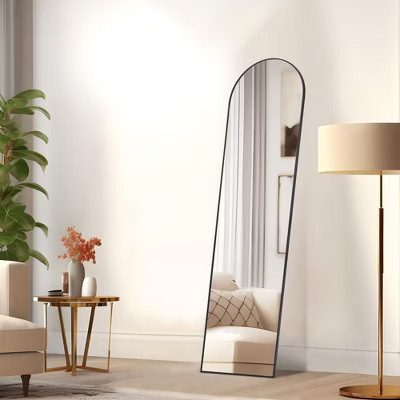 JIONJOY 16 x 59 Metal Arch Mirror - Black | Target