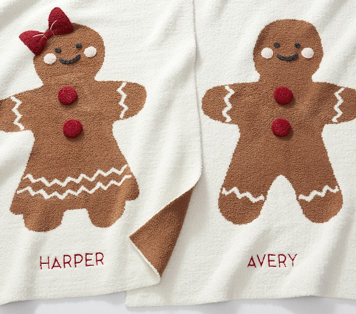 Fuzzy Gingerbread Baby Blanket | Pottery Barn Kids