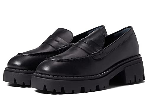 Free People Womens Lyra Lug Sole Loafer Black EU 40 (US Women's 10) M | Amazon (US)