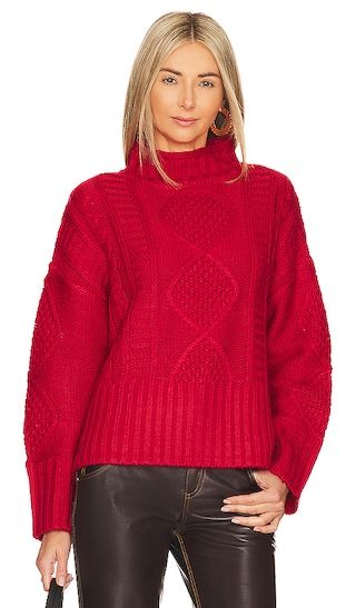 Warm Up Cable Sweater in Rouge | Revolve Clothing (Global)