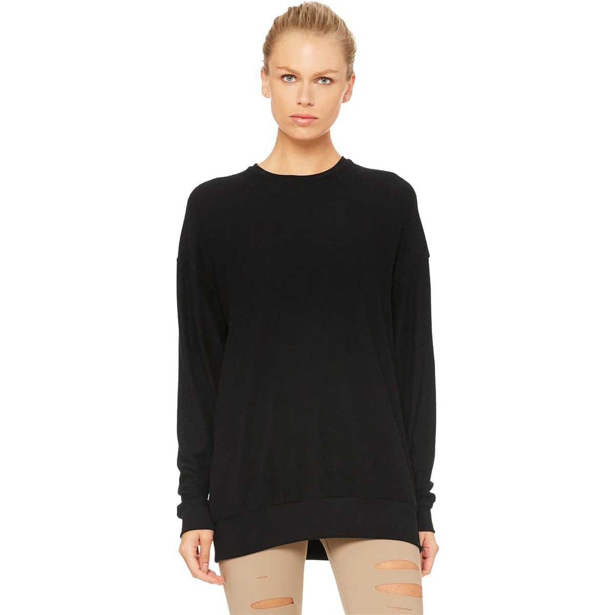 Alo Yoga Soho Pullover - Women's Black, L | Backcountry.com