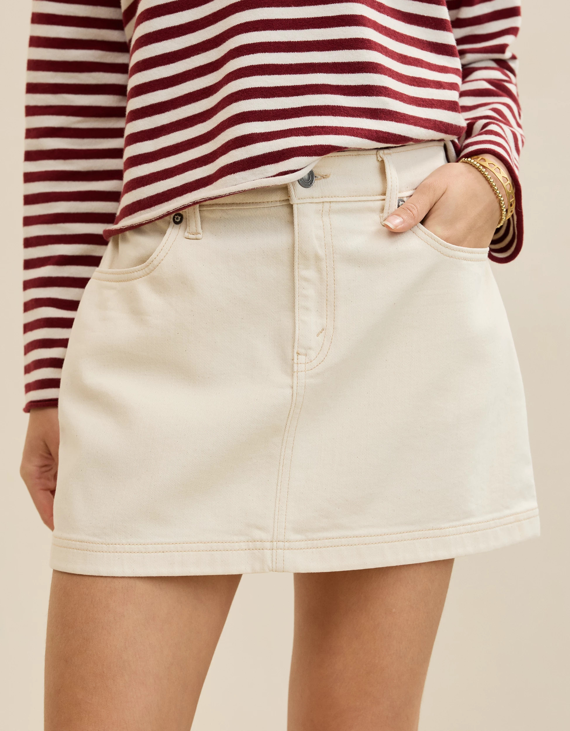 Aerie Daydream Denim Mini Skirt | Aerie