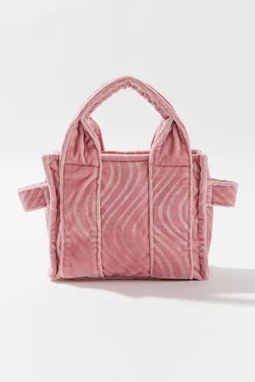 Wavy Velvet Mini Tote Bag | Urban Outfitters (US and RoW)