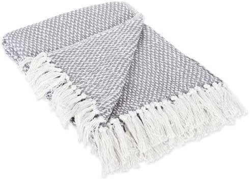 DII 100% Cotton Basket Weave Throw for Indoor/Outdoor Use Camping Bbq's Beaches Everyday Blanket,... | Amazon (US)