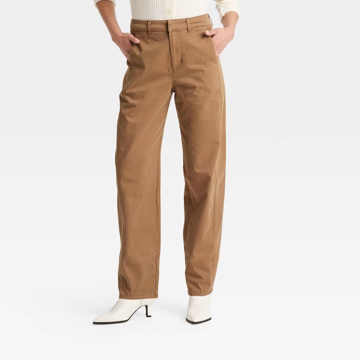 Women's High-Rise Straight Leg Cargo Pants - Universal Thread™ Tan | Target