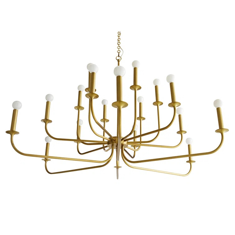 Breck 18 - Light Candle Style Tiered Chandelier | Wayfair Professional