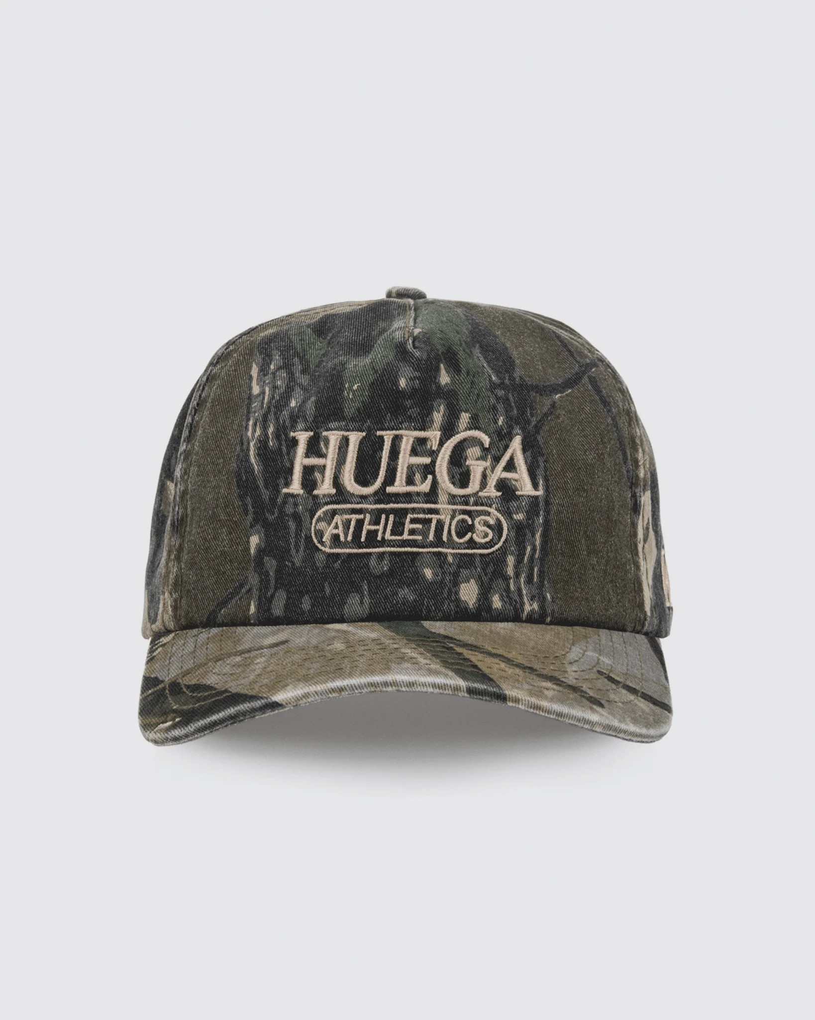 Athletics Hat in Vintage Camo | Mid Profile Cotton Snapback | Huega House | Huega House