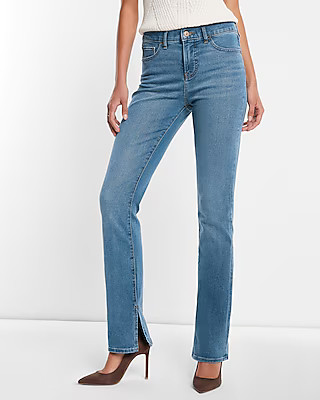 Mid Rise Medium Wash Skyscraper Jeans | Fall Jeans | Winter Jeans Outfit | Express