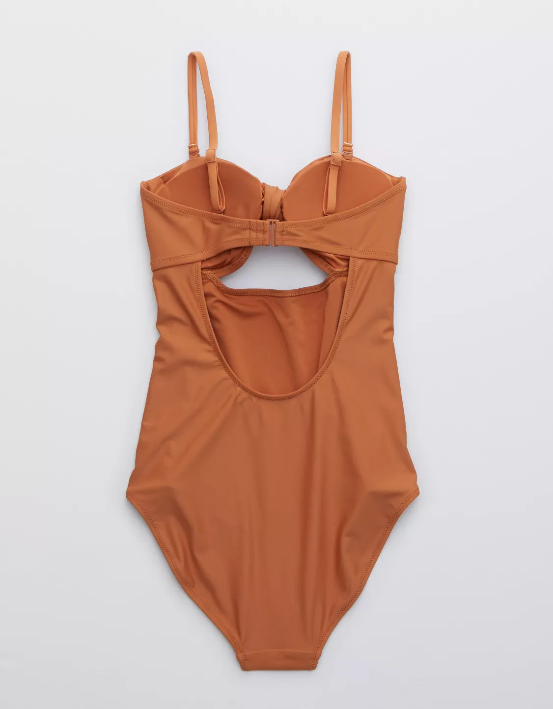 Aerie Tie Bandeau One Piece Swimsuit | American Eagle Outfitters (US & CA)