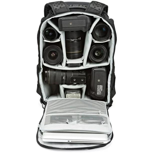 Lowepro ProTactic BP 450 AW II 25L Green Line Camera and Laptop Backpack, Black | Walmart (US)
