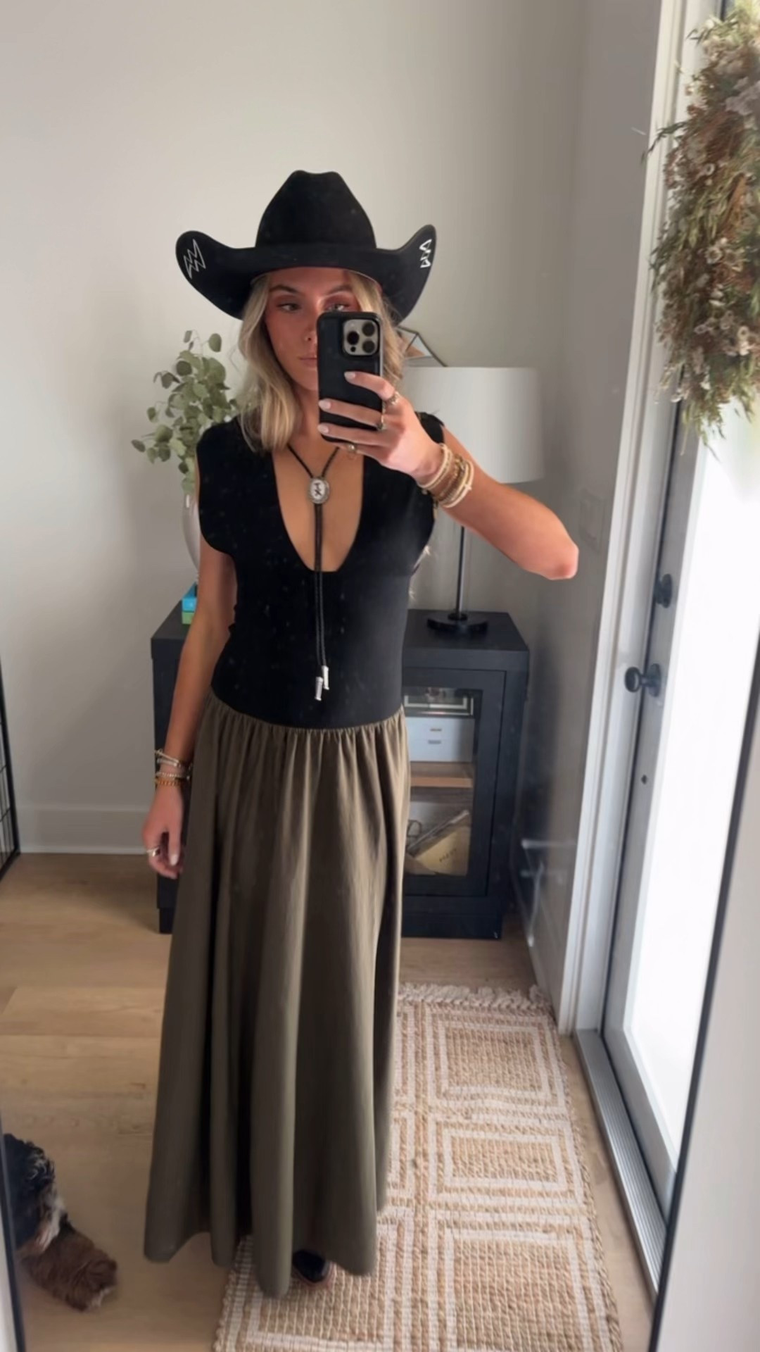 PBR outfit! This is what I wore to the rodeo. My dress is from we wore what size XS. My hat is Wild as Heck. The Priscilla, a striking unisex hat featuring matching lightning bolt details on either side. Perfect for those who dare to stand out, this hat embodies fearless fashion with a modern twist

#LTKgrwm #LTKootd #LTKSeasonal