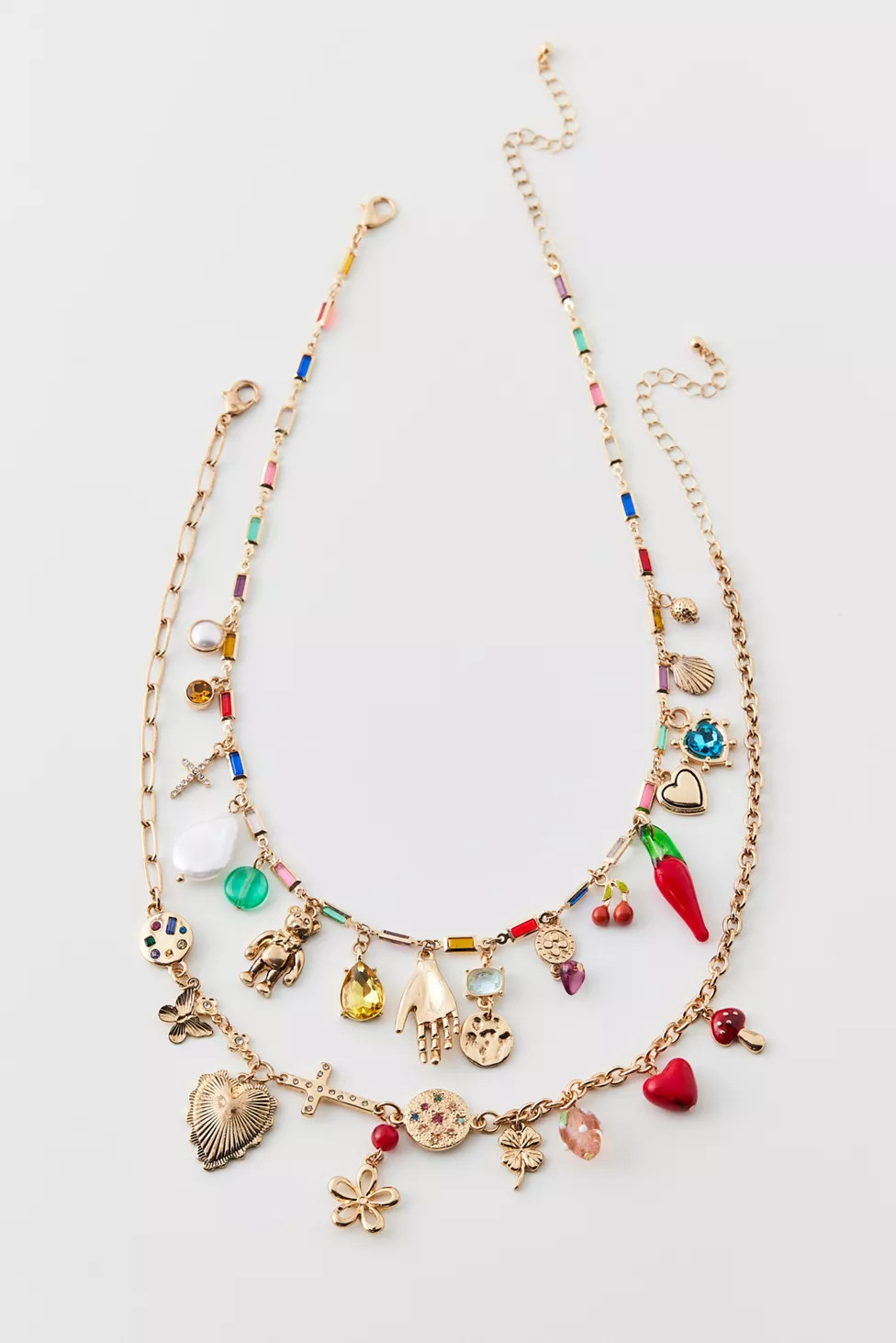 Zuri Layering Charm Necklace Set | Urban Outfitters (US and RoW)