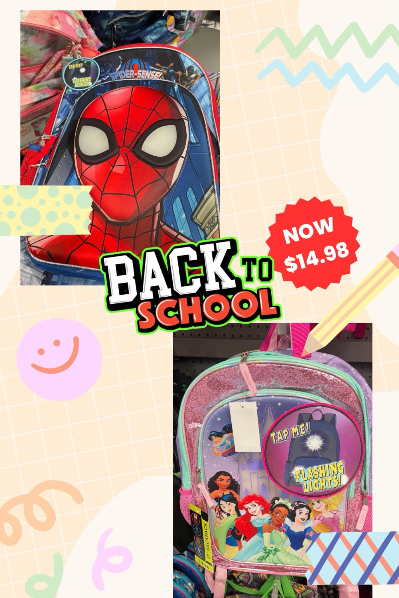 Light up their world with these cool light up character backpacks . WAS: $19.99 NOW:  $14.98 Grab their before it’s out of stock #schoolbackpack #backtoschool #kidsstyle #walmartfinds 

#LTKBacktoSchool #LTKKids #LTKSaleAlert