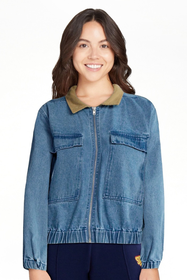 Netflix Stranger Things Cotton Denim Jacket from No Boundaries, Women’s and Women’s Plus | Walmart (US)