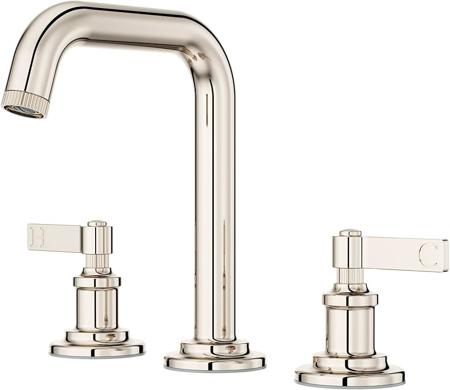 Pfister LG49-WN1 Winter Park 1.2 GPM Widespread Bathroom Faucet with Pop-Up Drain Assembly - Poli... | Amazon (US)
